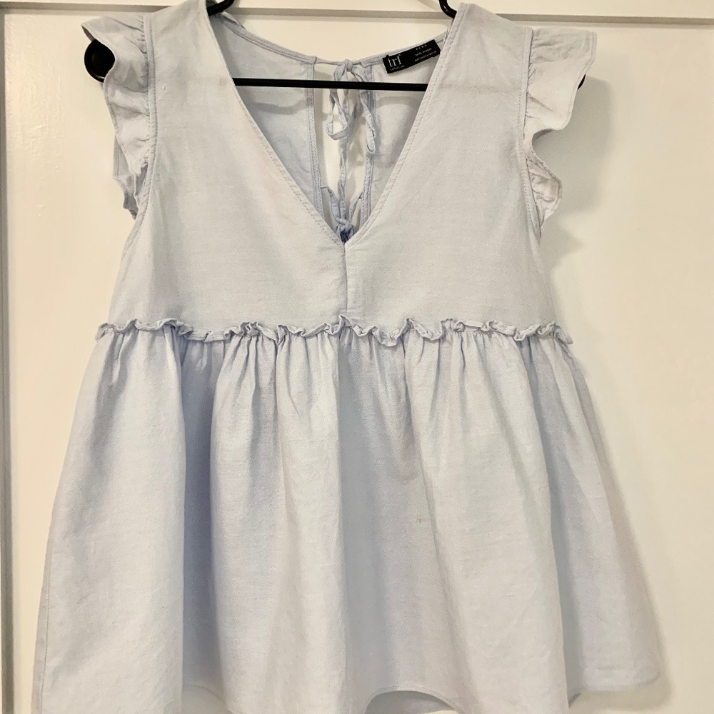 ZARA TRF COLLECTION Blue Tank Top Blouse/ Size M